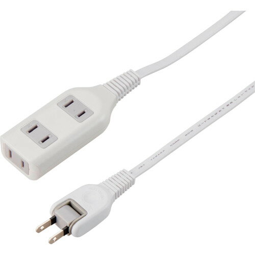 ヤザワコーポレーション 耐トラ付タップ3個口1mホワイト (1個) 品番：Y02S301WH