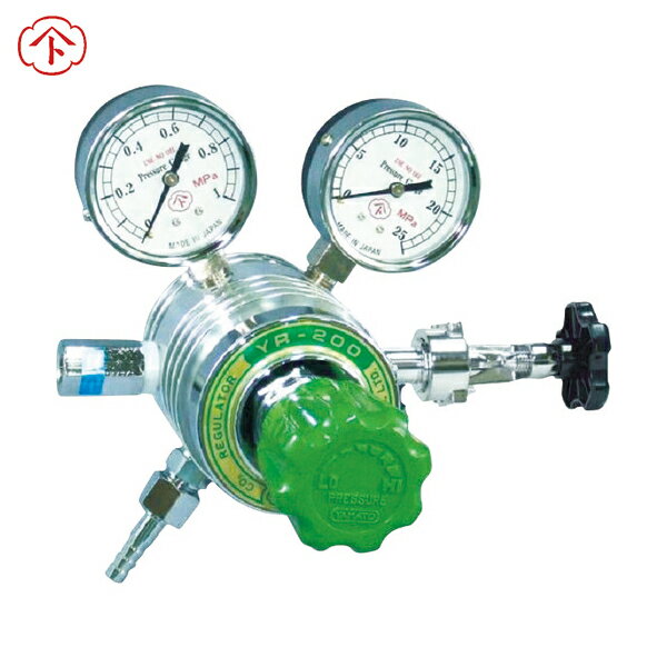 ヤマト産業 YAMATO フィン付調整器 炭酸ガス用 YR-200-R-B-Y01HG03 ヨーク枠 (1個) 品番：YR-200-R-B-Y01HG03-CO2