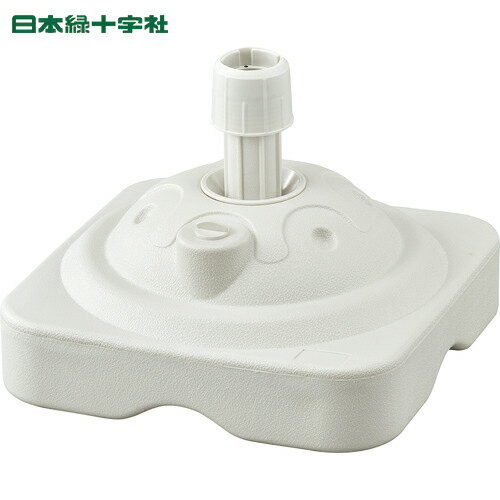 日本緑十字 のぼり旗用スタンド（注水タイプ） 白 ノボリ用ポール台TK-W 満水時10kg ポリエチ