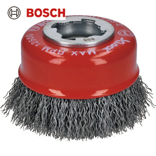 BOSCH ボッシュ X-LOCKカップワイヤーブラシ75Φ鉄0.3mmストレート (1個) 品番：2608620725