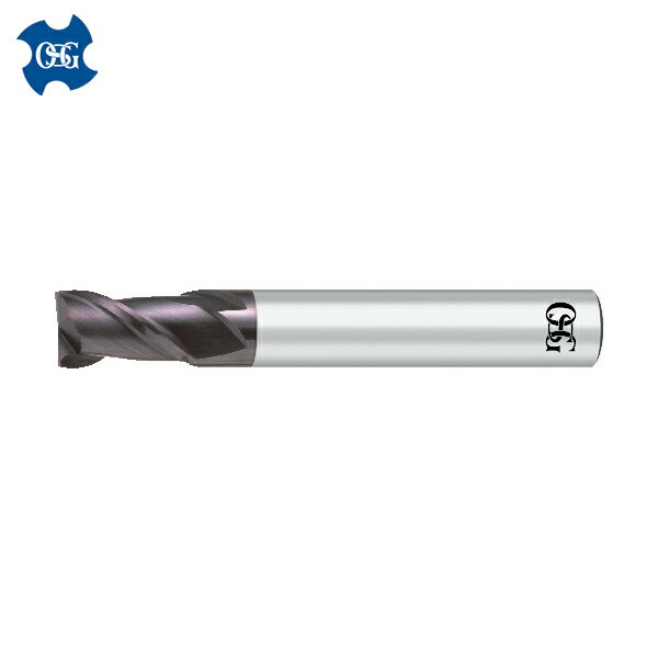 OSG(オーエスジー) 超硬スクエアエンドミル WXコートガッツミル 4刃スタブ 刃径8mm 刃長12mm 3019380 (1本) 品番：WX-G-EMSS-8
