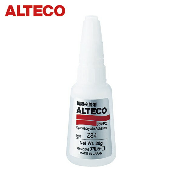 アルテコ 工業用 瞬間接着剤 Z84 20g (低臭・低白化タイプ) (1本) 品番：Z84-20G