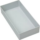 allit プラスチックボックス Allitパーツケース EuroPlus用 グレー 108×216×45mm (1個) 品番:456304(4)