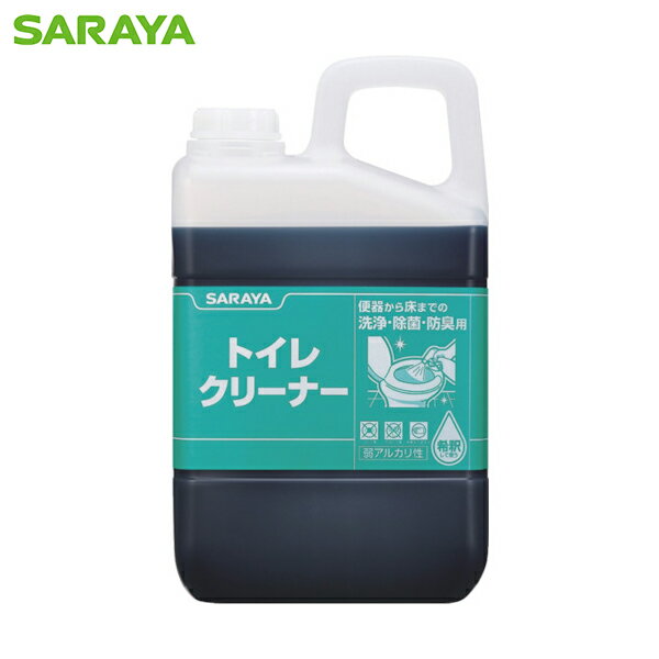 特長 ●汚れと同時ににおいも防ぎます。 用途 ●トイレ周りの洗浄・除菌・防臭。 仕様 ●幅(mm)：165 ●奥行(mm)：99 ●高さ(mm)：284 ●容量(kg)：3 仕様2 ●弱アルカリ性 ●原液または希釈倍率：10倍 材質／仕上 ●主成分：界面活性剤、金属イオン封鎖剤 注意 ●詰替え用コック・ノズルは別売（品番：92091カップ＋ノズルセット）です 原産国（名称） ●日本 質量 ●3.12kg