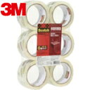 3M スリーエム OPPテープ 透明梱包用テープ 48mm×50m 6巻パック 中・軽量物用 (1Pk) 品番:313 6PN(3)