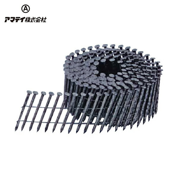 アマテイ カラーN釘/針金連結 JIS FC-N50 クロ 250P×10 (1箱) 品番:223810301