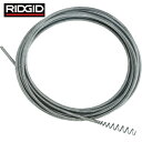 RIDGID リジッド ドレンクリーナー用オプション ファンネルオーガー一体型ケーブル4.6M S-1 (1本) 品番:50647