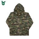 カジメイク 作業服 野外作業着 迷彩ヤッケ グリーン M (1着) 品番:2217-56-M