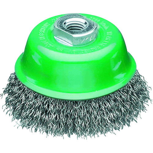 LESSMANN 工業用カップブラシ Φ75 ステンレス 線径0.3 (1個) 品番：423364