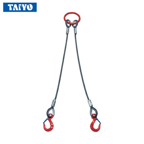 大洋製器工業 TAIYO 2本吊 ワイヤスリング 3.2t用×1.5m（1011693） (1S) 品番：2WRS 3.2TX1.5
