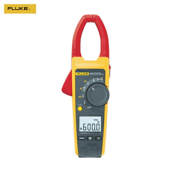 フリーク FLUKE クランプメーター(真の実効値タイプ) (1台) 品番：375デジタルクランプメーター 交流 直流電流測定用