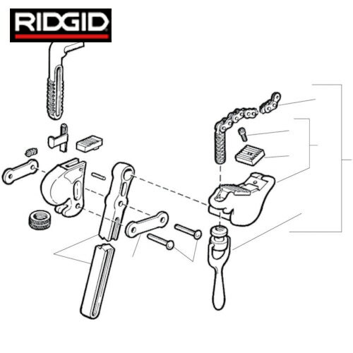 RIDGID リジッド F−197−X ハンドル F/S−2 (1Pk) 品番：32115