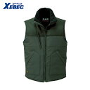 XEBEC ジーベック 223 現場服 防寒ベスト L OD (1着) 品番:223-64-L