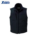 XEBEC ジーベック 223 現場服 防寒ベスト M 黒 (1着) 品番:223-90-M