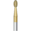 ナカニシ チタンコート超硬カッター 楕円型 ダブルカット φ3×5.5×軸φ3 (1本) 品番:21231