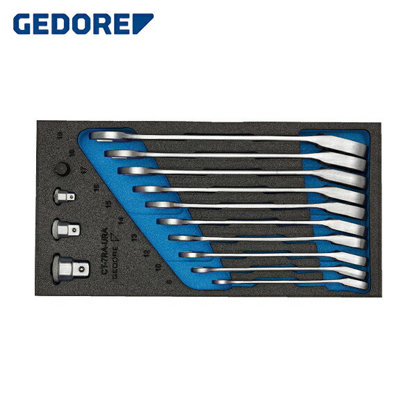 GEDORE(ゲドレー) オフセットコンビラチェットスパナ 1500CT1‐7URA (1S) 品番：2327678