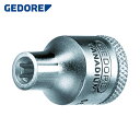 GEDORE(ゲドレー) ソケット 1/4 E型トルクス E6 TX20 (1個) 品番：6187720