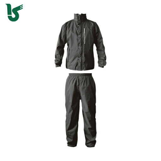 カジメイク 雨具 合羽 カッパ ブリザテックレインスーツ ブラック L (1着) 品番:7740-91-L カジメイク 雨具 合羽 カッパ ブリザテックレインスーツ ブラック L (1着) 品番:7740-91-L