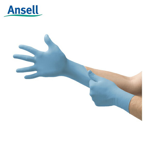 アンセル Ansell 作業手袋 ニトリルゴム使い捨て手袋 エッジ 82-134 L（100枚入） (1箱) 品番：82-134-9