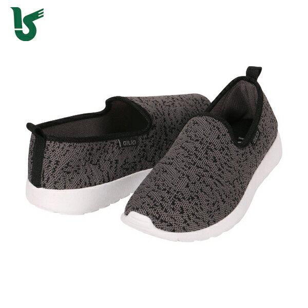 カジメイク 作業靴 通気性抜群 かかと踏みOK 軽作業 普段履向け 6408 GILIOワークシューズ グレー 26.0cm (1足) 品番：6408-70-26