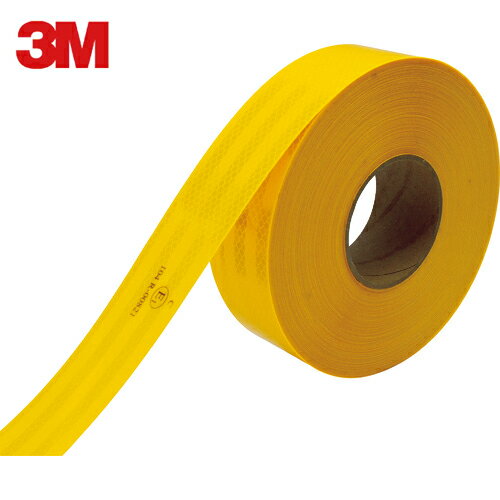 3M スリーエム DGコンスピキュイティ反射シート 53．5mmX45．7m 蛍光黄 (1巻) 品番：983-21 53.5