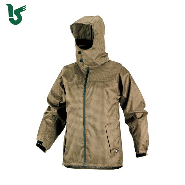 カジメイク 雨具 合羽 カッパ レインスーツ 7580 レインシェイカー マッシュルーム LL (1着) 品番:7580-19-LL