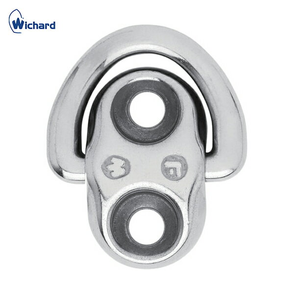 Wichard 壁固定金具 吊り金具 アイプレート フォールディングアイパッド 穴径6mm 2穴 (1個) 品番：6684