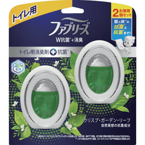 P&G ファブリーズ W消臭 トイレ用消臭剤＋抗菌 クリスプ・ガーデン・リーフ 6ml×2個 (1Pk) 品番：917308