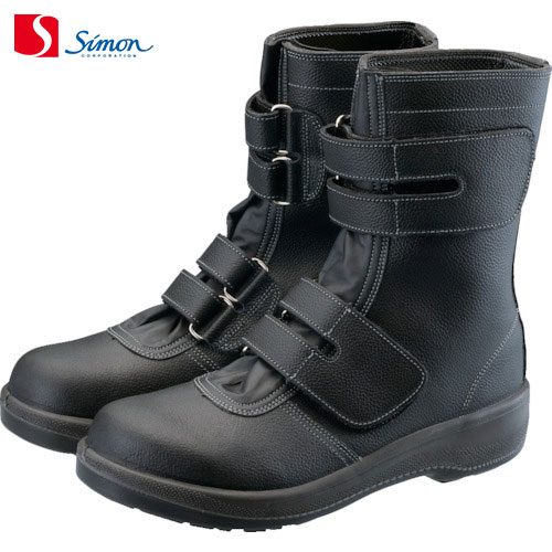 シモン 2層ウレタン耐滑軽量安全靴 7538黒 27.5cm (1足) 品番:7538BK-27.5