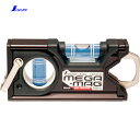 シンワ測定 水平器 水準器 ハンディレベル MEGA-MAG 100mm黒マグネット付 (1個) 品番:73131