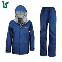 カジメイク 雨具 合羽 カッパ レインスーツ スリーレイヤースーツ ネイビー 3L (1着) 品番:7700-55-3L