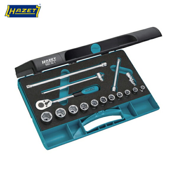 ハゼット HAZET ソケットレンチセット（6角タイプ・差込角9.5mm） (1S) 品番：880N-1
