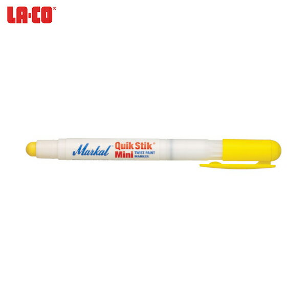 LACO Markal 工業用マーカー クイック・スティック ミニ 黄 (1本) 品番：61127