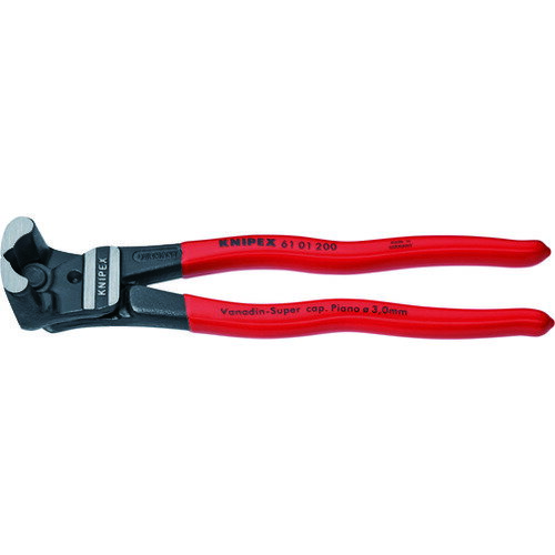 KNIPEX クニペックス エンドニッパー ボルトエンドカッティングニッパー プラスチックハンドル (1丁) 品番:6101-200