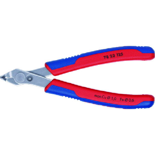 KNIPEX クニペックス エレクトロニクス スーパーニッパー 60度ベント (1丁) 品番：7823-125