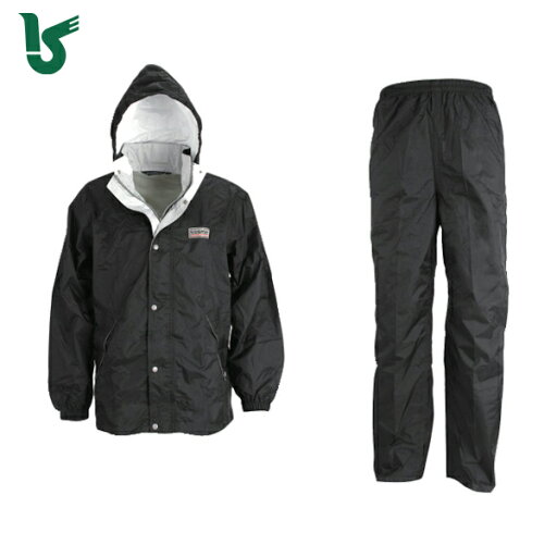 カジメイク 雨具 合羽 カッパ エントラントレインスーツ2 ブラック LL (1着) 品番:7250-91-LL カジメイク 雨具 合羽 カッパ エントラントレインスーツ2 ブラック LL (1着) 品番:7250-91-LL