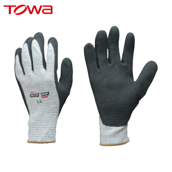 トワロン ニトリル背抜き手袋 アクティブグリップストロング LL (1双) 　品番：523-LL