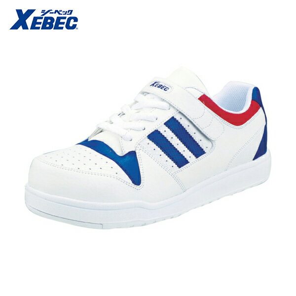 XEBEC ジーベック 男女兼用 軽量作業靴 スーパーめちゃ軽セフティシューズ トリコロール 26.5cm (1足) 品番：85114-38-265