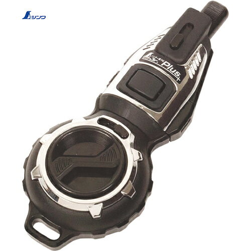 墨つぼ 自動巻き シンワ測定 建築用 大工道具 プロ仕様 ハンディ墨つぼJr.Plus自動巻ブラック (1個) 品番：73282