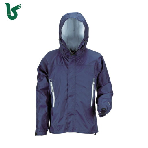 カジメイク 雨具 合羽 カッパ レインスーツ KJレインパーカー ネイビー L (1着) 品番:7710-55-L カジメイク 雨具 合羽 カッパ レインスーツ KJレインパーカー ネイビー L (1着) 品番:7710-55-L