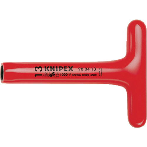 KNIPEX クニペックス 絶縁1000VT型ナットドライバー 22mm (1個) 品番：9804-22