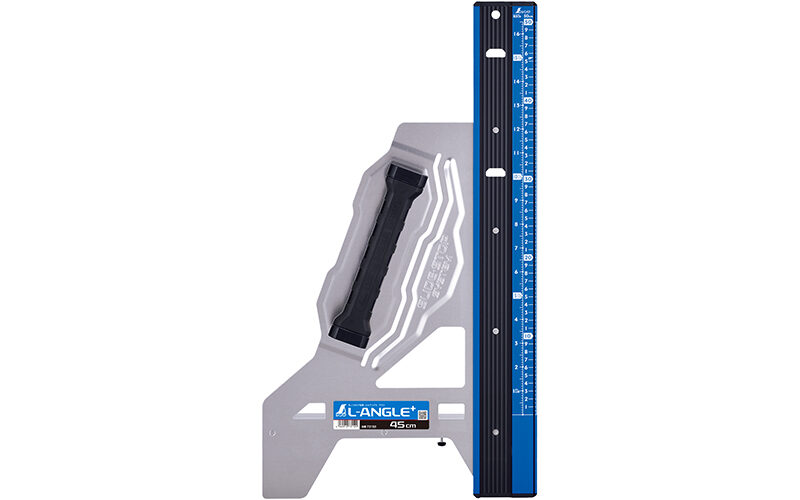 シンワ測定 丸鋸定規 丸ノコガイド定規 エルアングルPlus 45cm(450mm) 併用目盛 (1本) 品番：73150