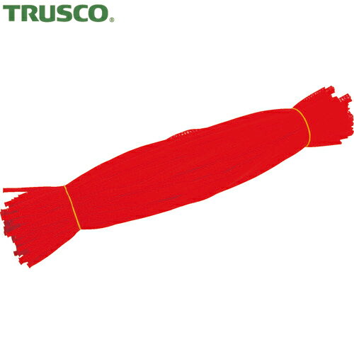 トラスコ TRUSCO みかんネット 長さ45cm 赤 100本入 (1袋) 品番：BESN-100-R