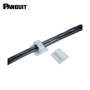 パンドウイット PANDUIT 固定具 コードクリップ ゴム系粘着テープ付き ナチュラル (1袋) 品番:BEC75-A-T