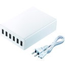 【6/22 20:00~6/27 01:59迄 ポイント2倍 お買い物マラソン】 サンワサプライ USB充電器 ホワイト (1台) 品番:ACA-IP67W
