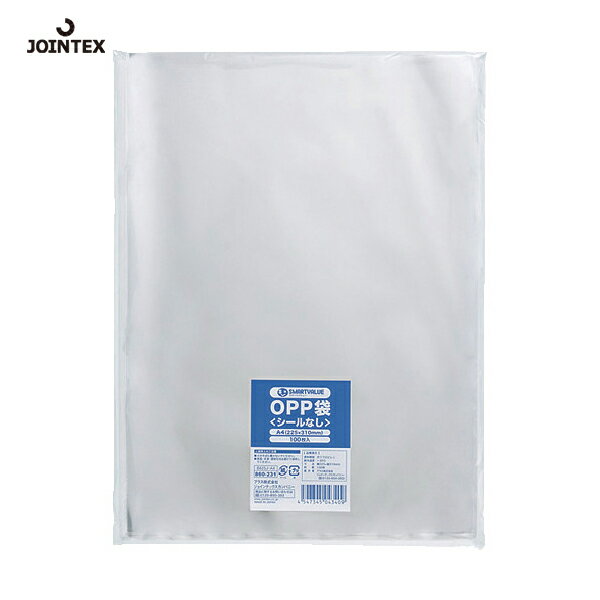 JTX ジョインテックス 860231）OPP袋シールなしA4 100枚 B625J-A4 (1袋) 品番：B625J-A4