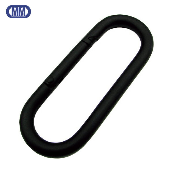 水本 ステンレス プチカラビナ（スタンダード型） 黒色塗装 線径4mm 長さ38mm (1個) 品番：B-2841