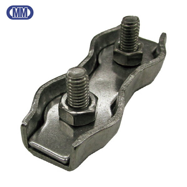 水本 ステンレス ダブルワイヤークリップ 使用ロープ径3mm (1個) 品番：B-2643