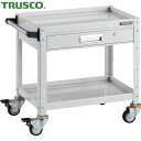 トラスコ TRUSCO ツールワゴン バーディワゴン 600X400 引出付 ウレタン車輪 ホワイト (1台) 品番:BDW-662VU-W