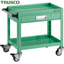 トラスコ TRUSCO ツールワゴン バーディワゴン 600X400 引出付 ウレタン車輪 ヤンググリーン (1台) 品番:BDW-662VU-YG